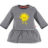 Sun & Stripes Dress, Grey Dove - Dresses - 1 - thumbnail