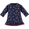 Dots Dress, Deep Blue - Dresses - 1 - thumbnail