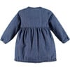 Dress, Mid Blue Denim - Dresses - 2