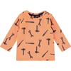 Shirt, Orange Print - Shirts - 1 - thumbnail
