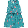 Print Dress, Sea Green - Dresses - 1 - thumbnail