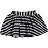 Striped Skirt, Blue Navy - Skirts - 2