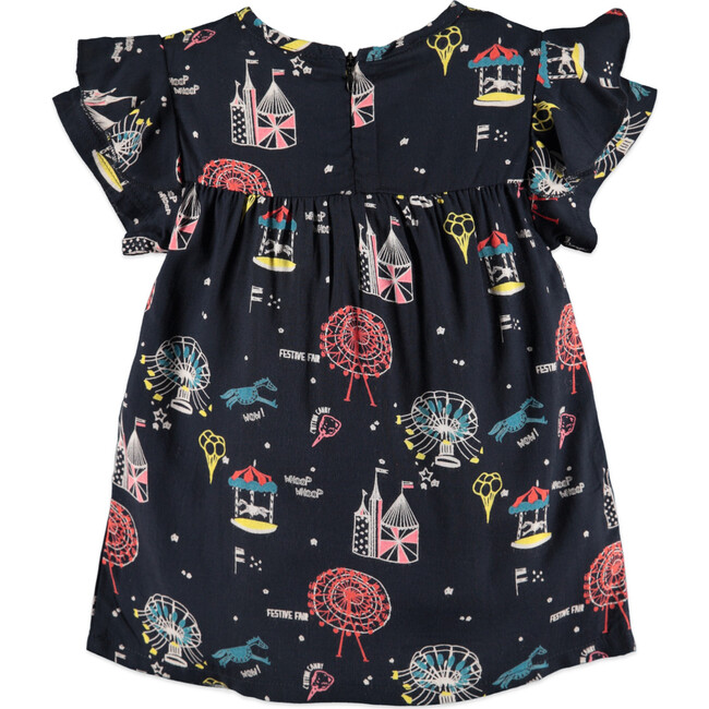 Print Dress, Dark Grey - Dresses - 2