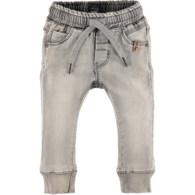 Jogger Jean, Grey Denim - Sweatpants - 1