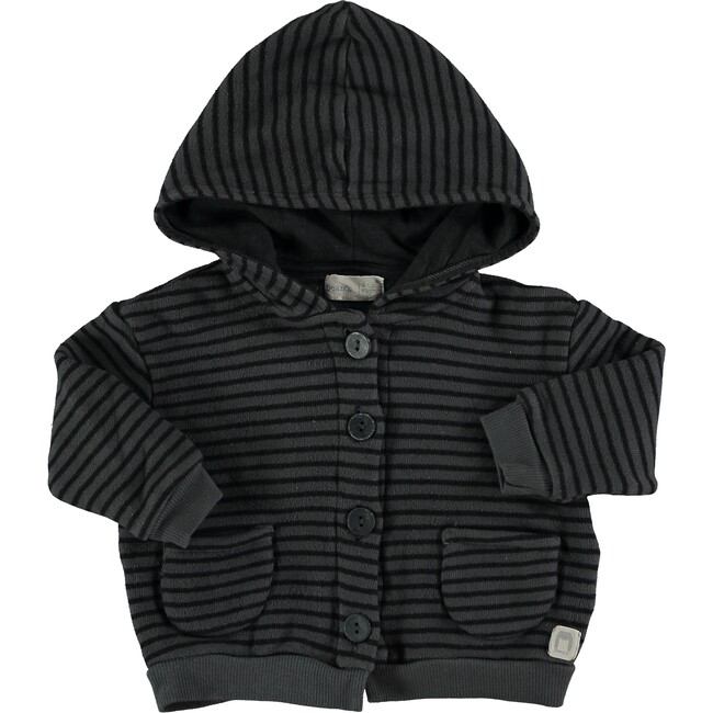 Terry Striped Jacket, Antracite