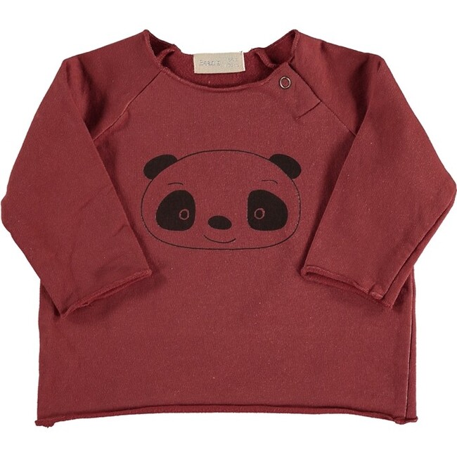 Panda Long Sleeve T-Shirt, Tile