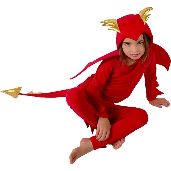 Dragon Costume, Red & Gold - Costumes - 2