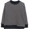 Striped Pullover, Black - Sweatshirts - 1 - thumbnail