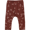 Leggings, Maroon Floral - Leggings - 1 - thumbnail