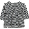 Striped Tunic, Black - Shirts - 1 - thumbnail