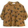 Chickens Blouse, Camel - Shirts - 1 - thumbnail