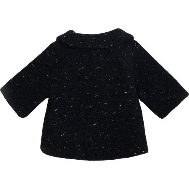 Baby Button Up Collared Jacket, Black - Jackets - 2