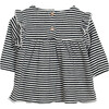 Striped Tunic, Black - Shirts - 2