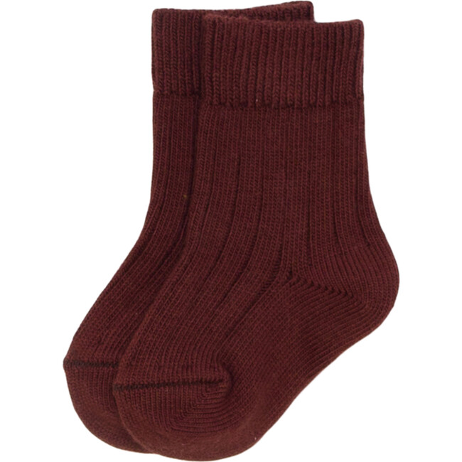 Knit Socks, Maroon