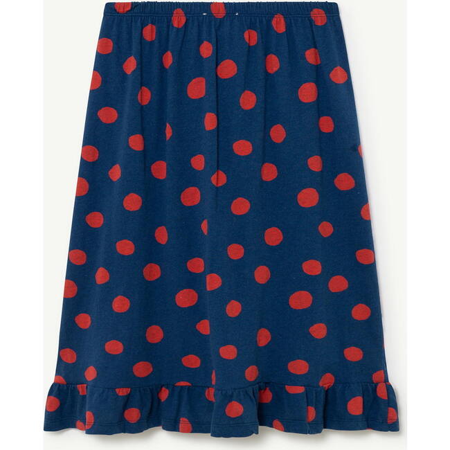 Sparrow Kids Skirt Blue, Red Dots - Skirts - 2
