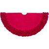 Calla Lily Border Tree Skirt, Red - Tree Skirts - 1 - thumbnail