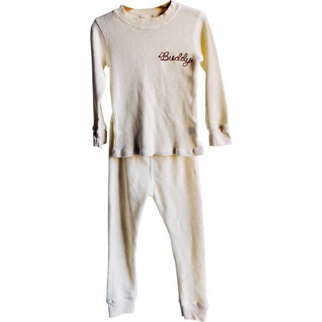 The Thermal Long John Set, Cream - Loungewear - 3