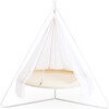 Classic TiiPii Bed + White Classic Stand Set, Natural White - Play Tents - 1 - thumbnail