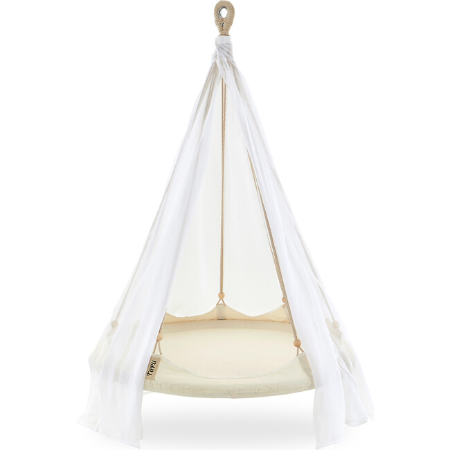 Kids Bambino TiiPii Bed + Stand Set, Natural White - Play Tents - 3