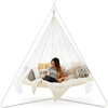 Classic TiiPii Bed + White Classic Stand Set, Natural White - Play Tents - 3