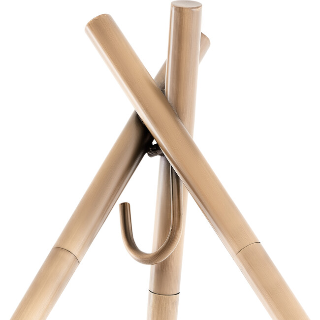 Deluxe Sunbrella TiiPii Bed + Deluxe Bronzed Stainless Steel Stand Set, Brilliant White - Play Tents - 7