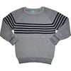 Lee Striped Sweater, Navy - Sweaters - 1 - thumbnail