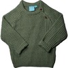 Ronald Raglan Cable Sweater, Sage - Sweaters - 1 - thumbnail