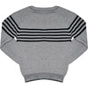 Lee Striped Sweater, Navy - Sweaters - 2 - thumbnail