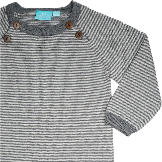 Drew Sweater Romper, Charcoal Heather - Rompers - 3