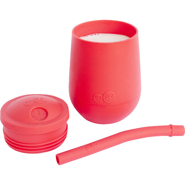 Silicone Mini Cup + Straw Training System by ezpz / For 12 Months+