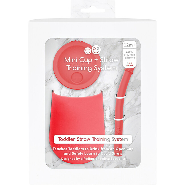 Mini Cup + Straw Training System, Coral - Sippy Cups - 3