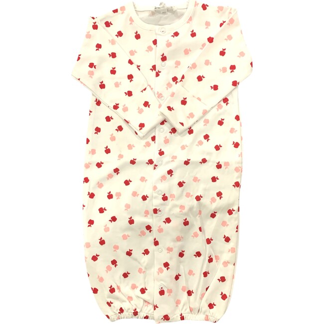 Convertible Gown, Pink and Red Apples - Pajamas - 1