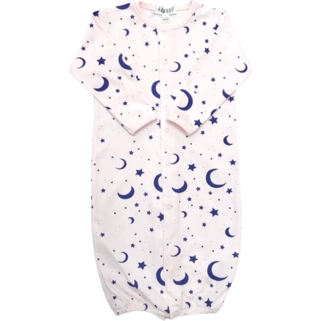 Convertible Gown, Pink Moon and Stars - Pajamas - 1