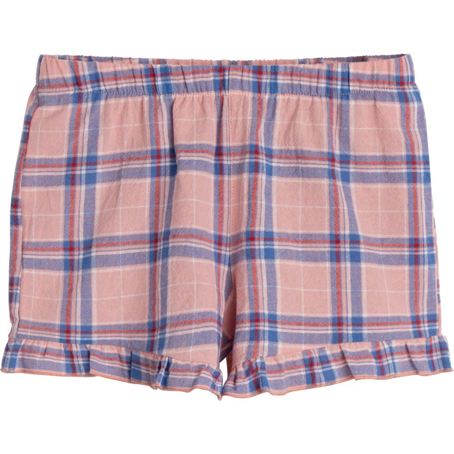 Pia Short, Pink Plaid - Shorts - 1
