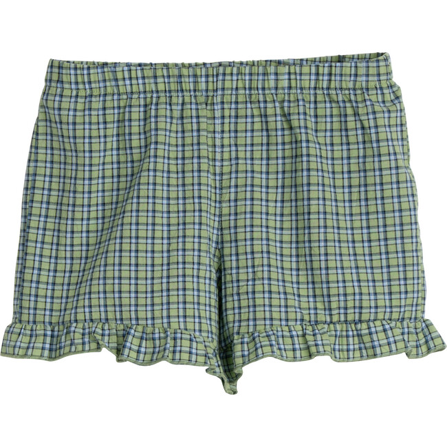 Pia Short, Green Check - Shorts - 1
