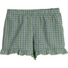 Pia Short, Green Check - Shorts - 1 - thumbnail