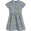 Emmalyn Short Sleeve Collared Dress, Blue Yellow Floral - Dresses - 1 - thumbnail