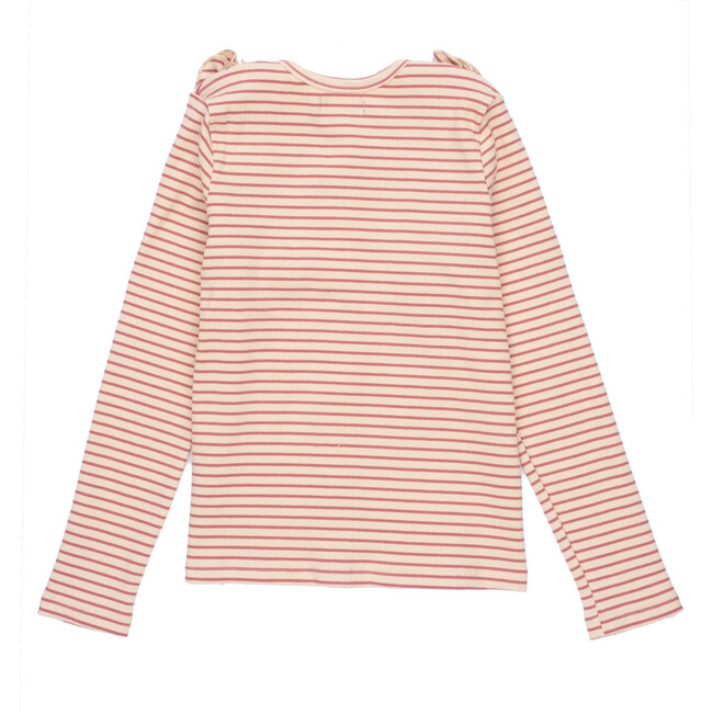 Priya Cardigan, Natural & Deep Dusty Rose - Cardigans - 2