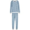 Taylor Long Sleeve Pajama Set, Blue Seagulls - Pajamas - 1 - thumbnail