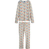 Women's Eliza Pajama Set, Kissing Fish - Pajamas - 1 - thumbnail