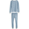 Taylor Long Sleeve Pajama Set, Blue Seagulls - Pajamas - 2