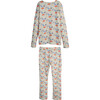 Women's Eliza Pajama Set, Kissing Fish - Pajamas - 2