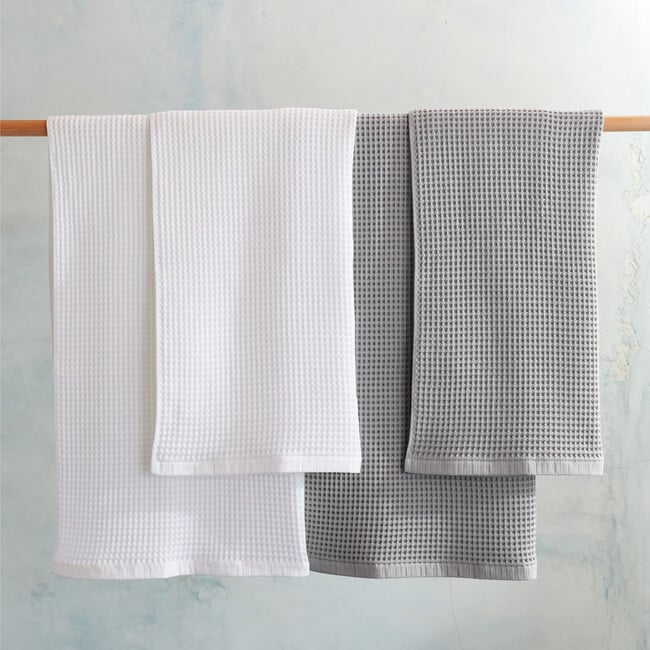 Waffle Bath Towels, White - Brooklinen Towels & Robes | Maisonette