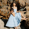 Women's Brooklyn Dress, Blue Check - Dresses - 2