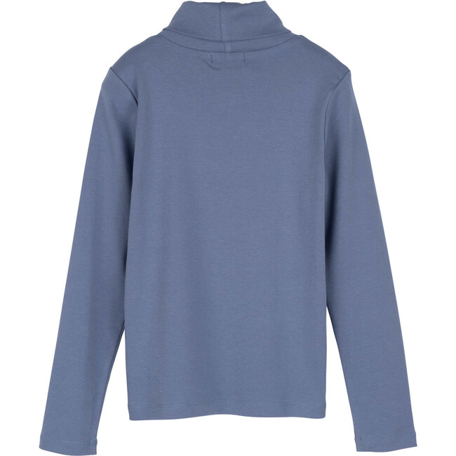 Kennedy Turtle Neck, Dusty Blue - Shirts - 3