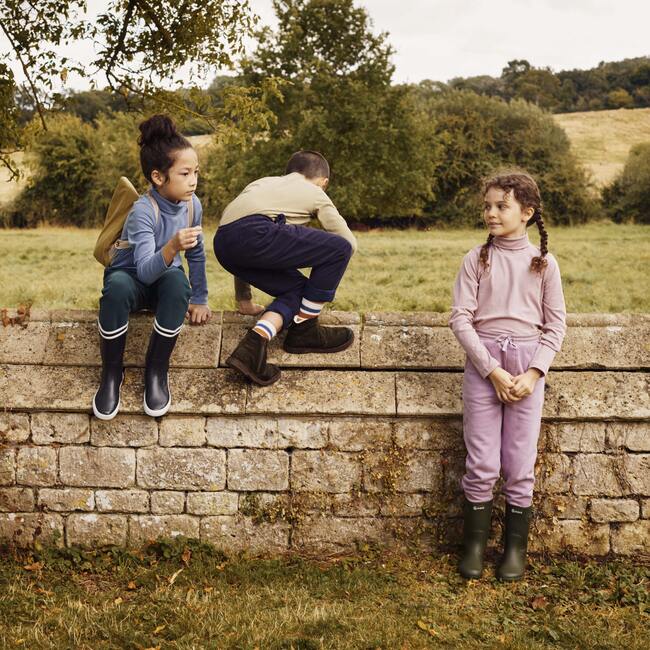 Kennedy Turtle Neck, Dusty Blue - Shirts - 4