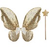 Gracious Gold Sequins Skirt, Wings, & Wand - Costumes - 3