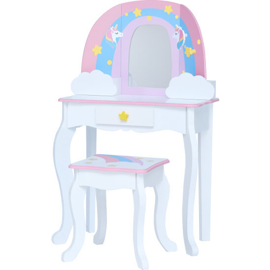 Little Dreamer Rainbow Tabletop Vanity Toys, Pink