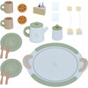 Little Chef Frankfurt Wooden Tea Accessories, Green - Play Food - 1 - thumbnail
