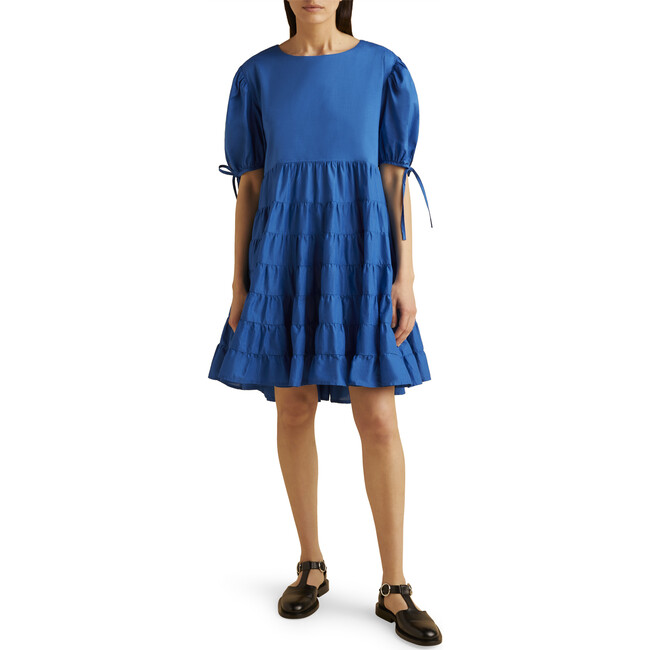 Women's Sering Dress, Azure - Dresses - 1 - zoom